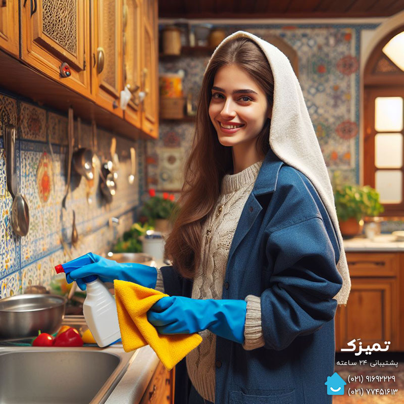 راهنمای تمیزکردن آشپزخانه در تهران